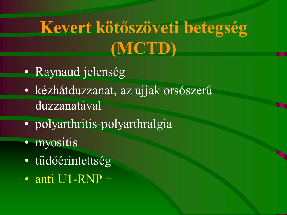 kötőszövet szisztémás betegségei a)