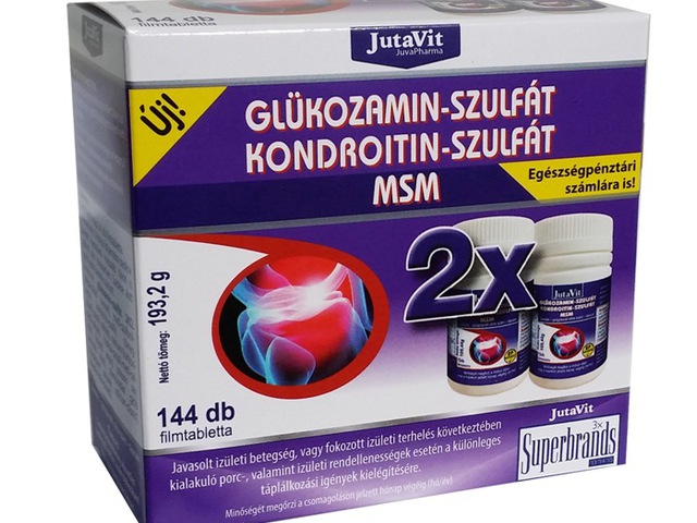 JutaVit Glükozamin, kondroitin, kollagén és MSM étrend-kiegészítő, 60 db | foldesjozsietterme.hu
